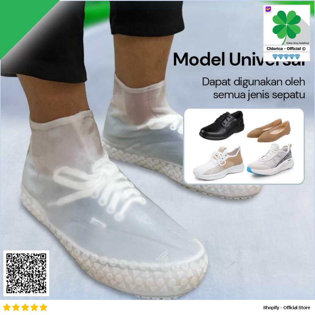 ERNESTNM Jas Hujan Sepatu Anti Air Shoes Cover Silicone Non Slip EM01