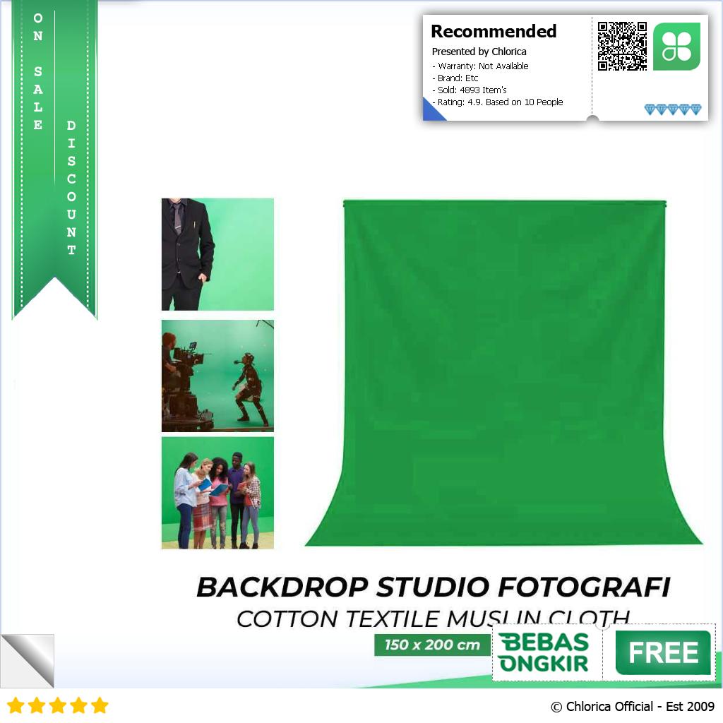 AMBITFUL Kain Backdrop Studio Fotografi Cotton Textile Muslin Cloth B29