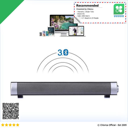 Portable Bluetooth Soundbar Home Theater with Remote Control LP S08