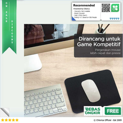 Sovawin Smooth Surface Anti Slip Mousepad Multifungsi MP004