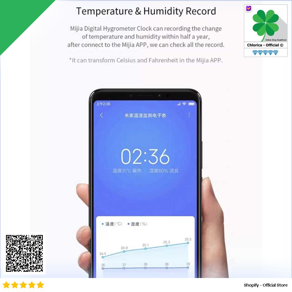 Xiaomi Mijia E Ink Thermometer Hygrometer Sensor Bluetooth LYWSD02MMC