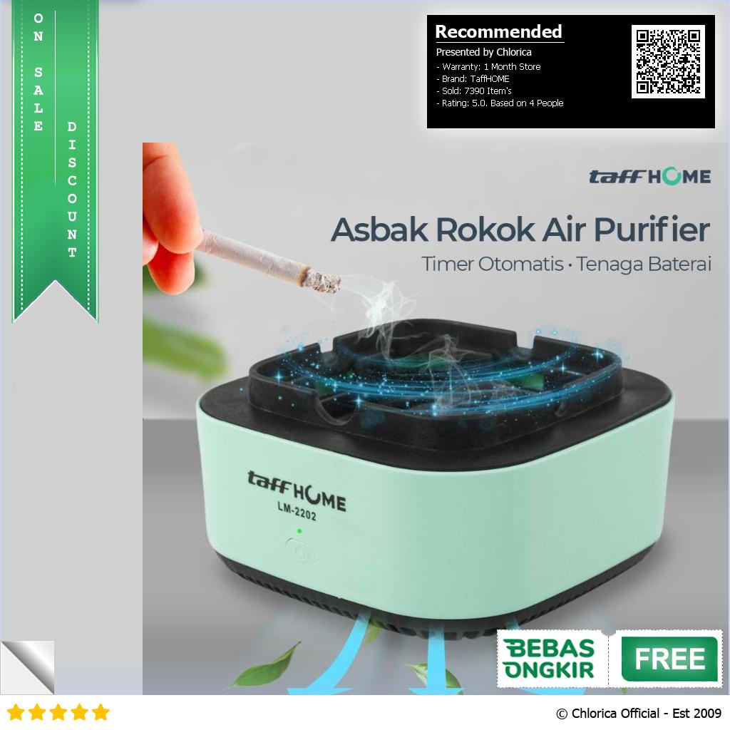 TaffHOME Asbak Rokok Air Purifier Filter Cigar Ashtray LM 2202