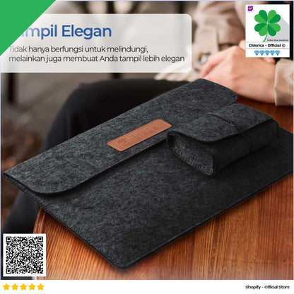 Rhodey Sleeve Case Laptop Macbook Felt with Pouch AK01