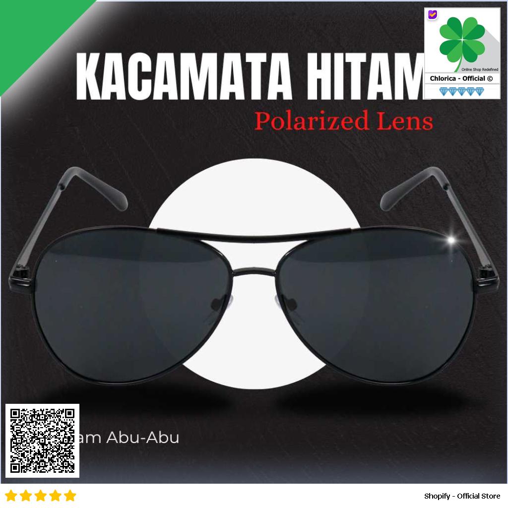 Aoron Kacamata Hitam Sunglasses Polarized Lens RB2132