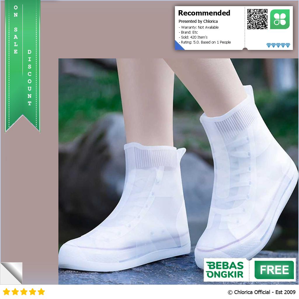 JIANG XI HUA XIAN ZI Jas Hujan Cover Sepatu Anti Air TPE Non Slip Y609