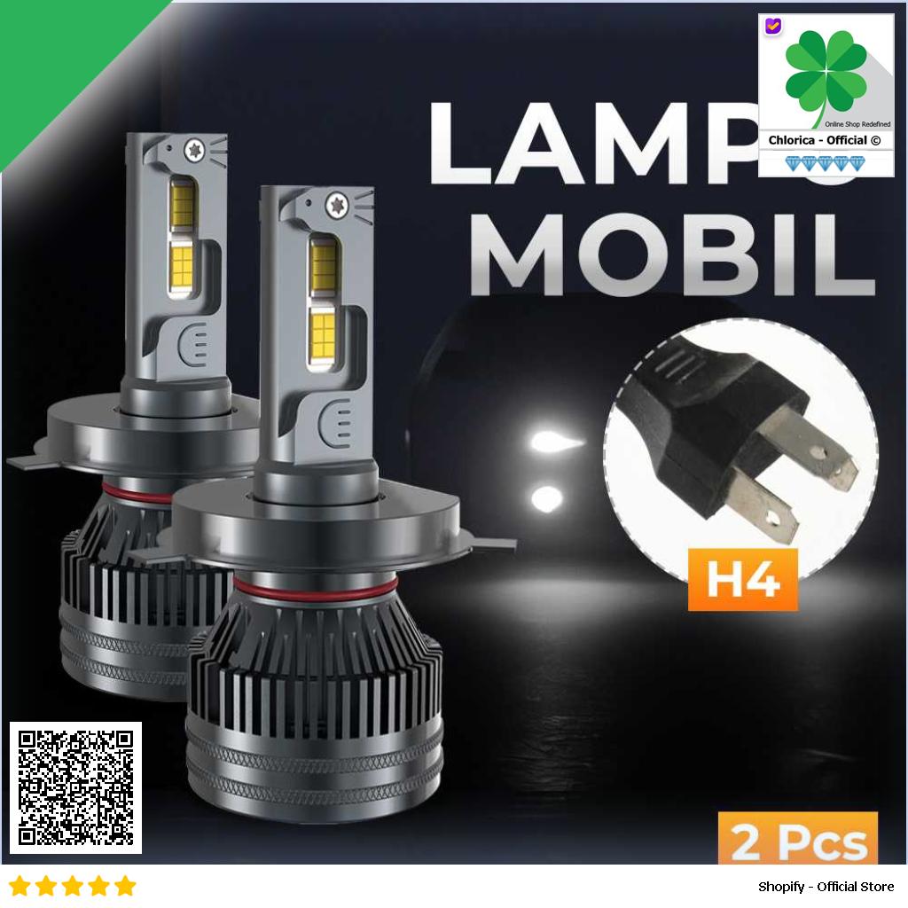 HAYBINZ Lampu Depan Mobil LED Headlights 5000lm 55W 12V 4300K 2 PCS HY43