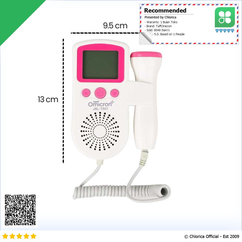 TaffOmicron Deteksi Jantung Janin Bayi Fetal Doppler JSL T501