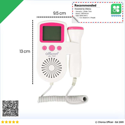 TaffOmicron Deteksi Jantung Janin Bayi Fetal Doppler JSL T501