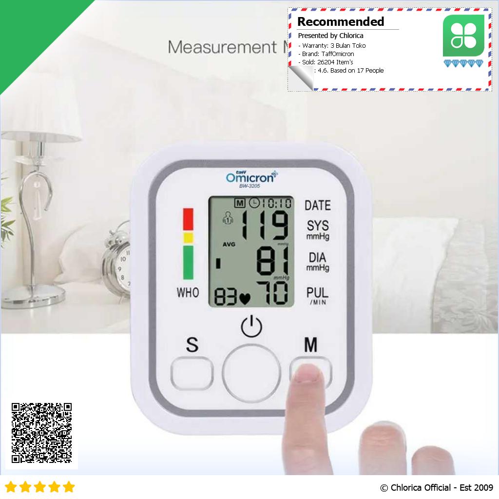 TaffOmicron Pengukur Tekanan Darah Tensimeter Sphygmomanometer BW 3205