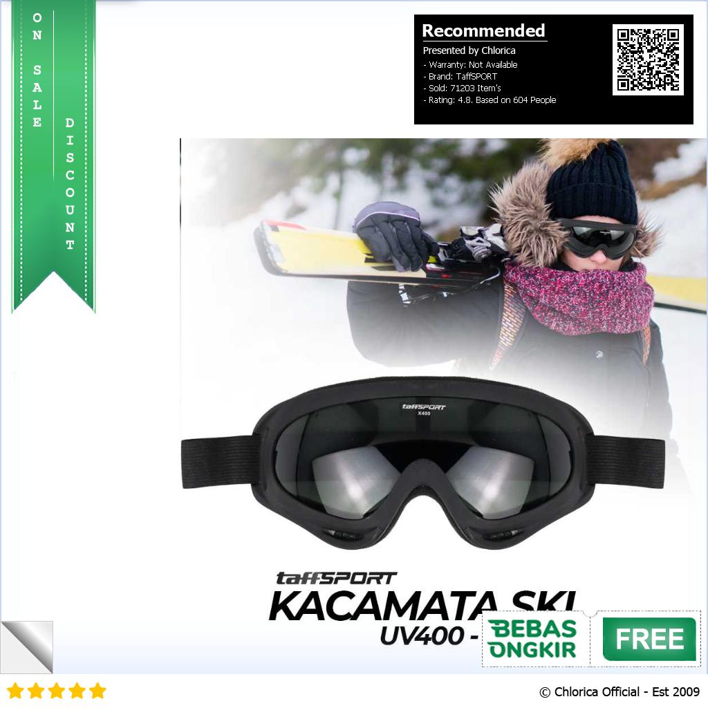 TaffSPORT Kacamata Olahraga Sport Goggles Ski Airsoft Polarized UV400 X400