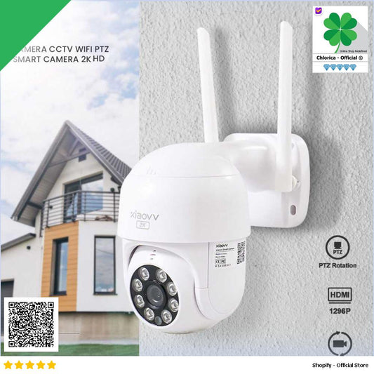 Xiaovv Kamera CCTV WiFi Wireless PTZ Smart Camera Waterproof 2K QHD XVV 3630S P1