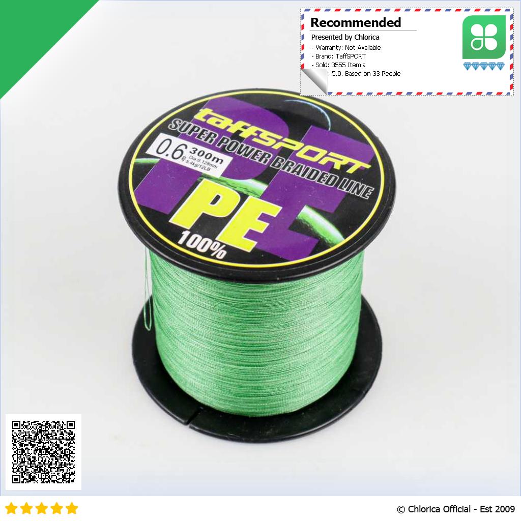 TaffSPORT Senar Tali Benang Pancing Fishing Line PE Braided 300M TF102