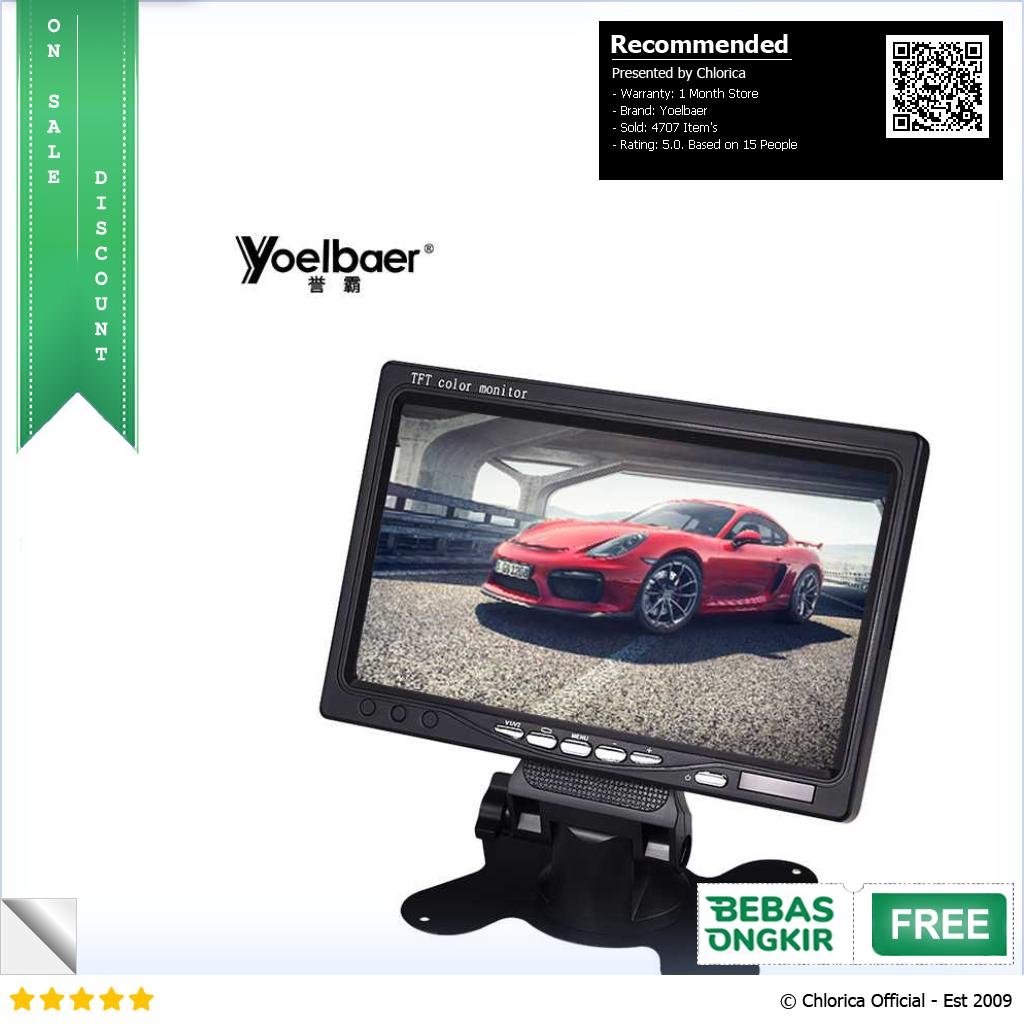 Yoelbaer Layar Monitor Mobil Car Digital Display TFT LCD 7 Inch C T703