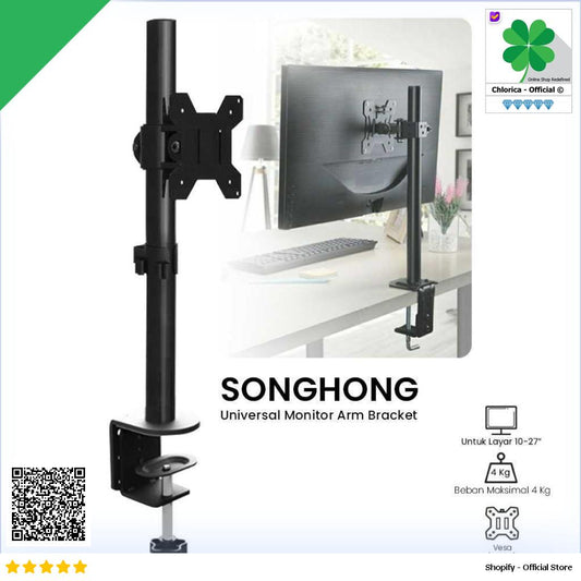 SONGHONG Bracket TV Table Mount Arm VESA 100 x 100 for 10 27 Inch SH427