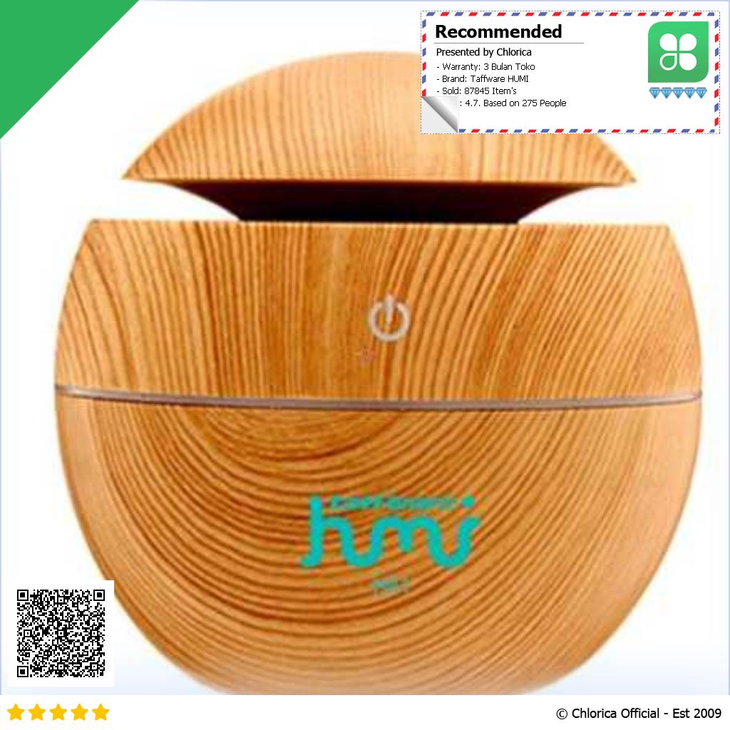 Taffware HUMI Air Humidifier Aromatherapy Oil Diffuser Wood 130ml H41