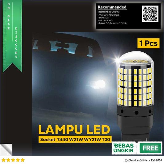 AILEO Lampu Sein Mobil LED Cross Flow 3014 SMD 7440 1 PCS 3014