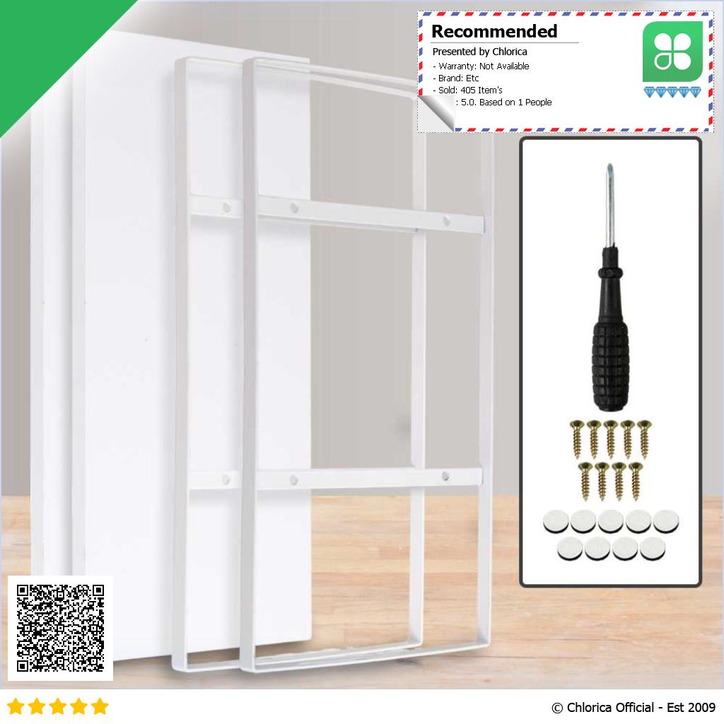 AOLIVIYA Rak Buku Minimalis DIY Table Bookshelf Organizer Double Layer AO40