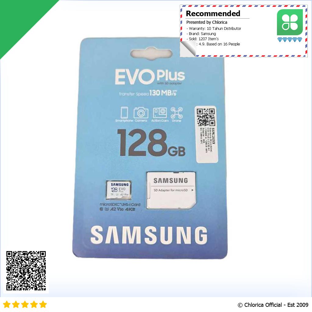 Samsung EVO Plus MicroSDXC EVO U3 V30 A2 130MB s with Adaptor