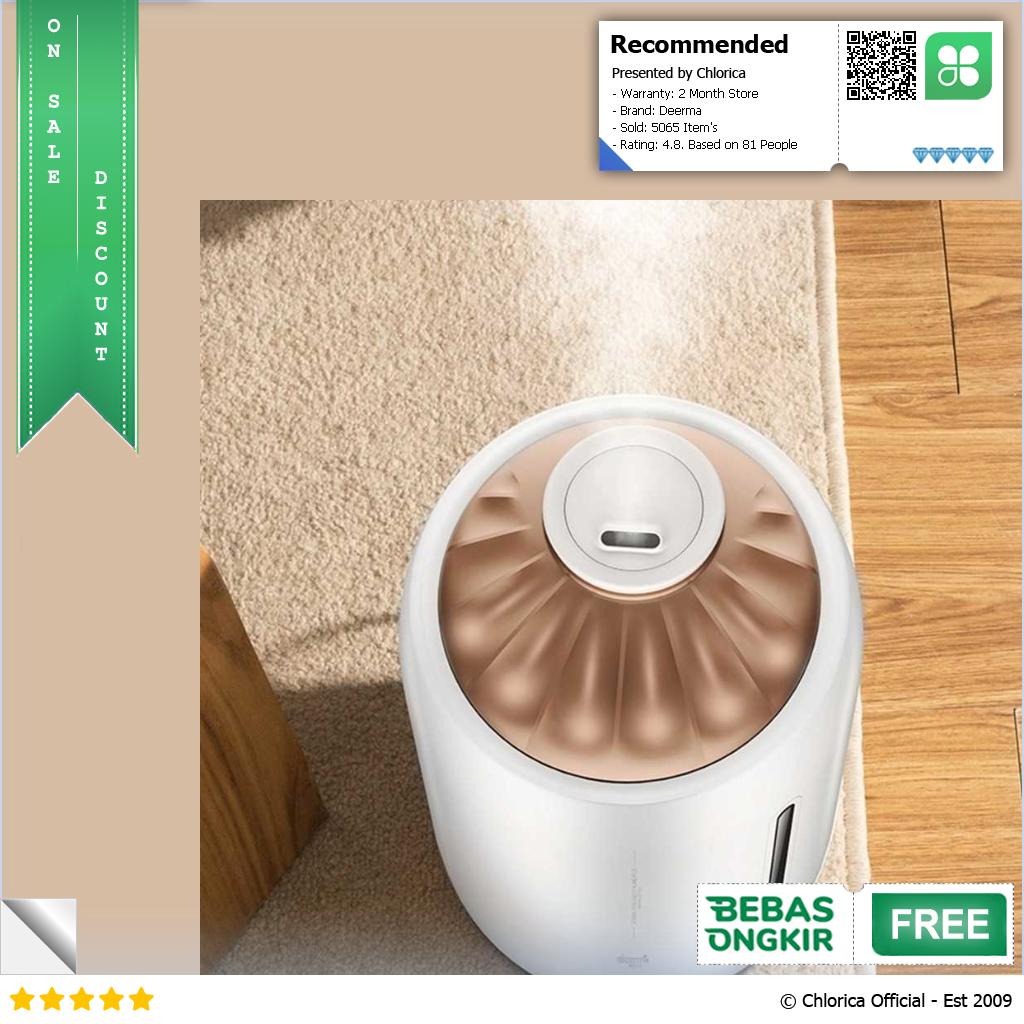 Deerma Air Humidifier Ultrasonic Large Capacity 5L Touch F600