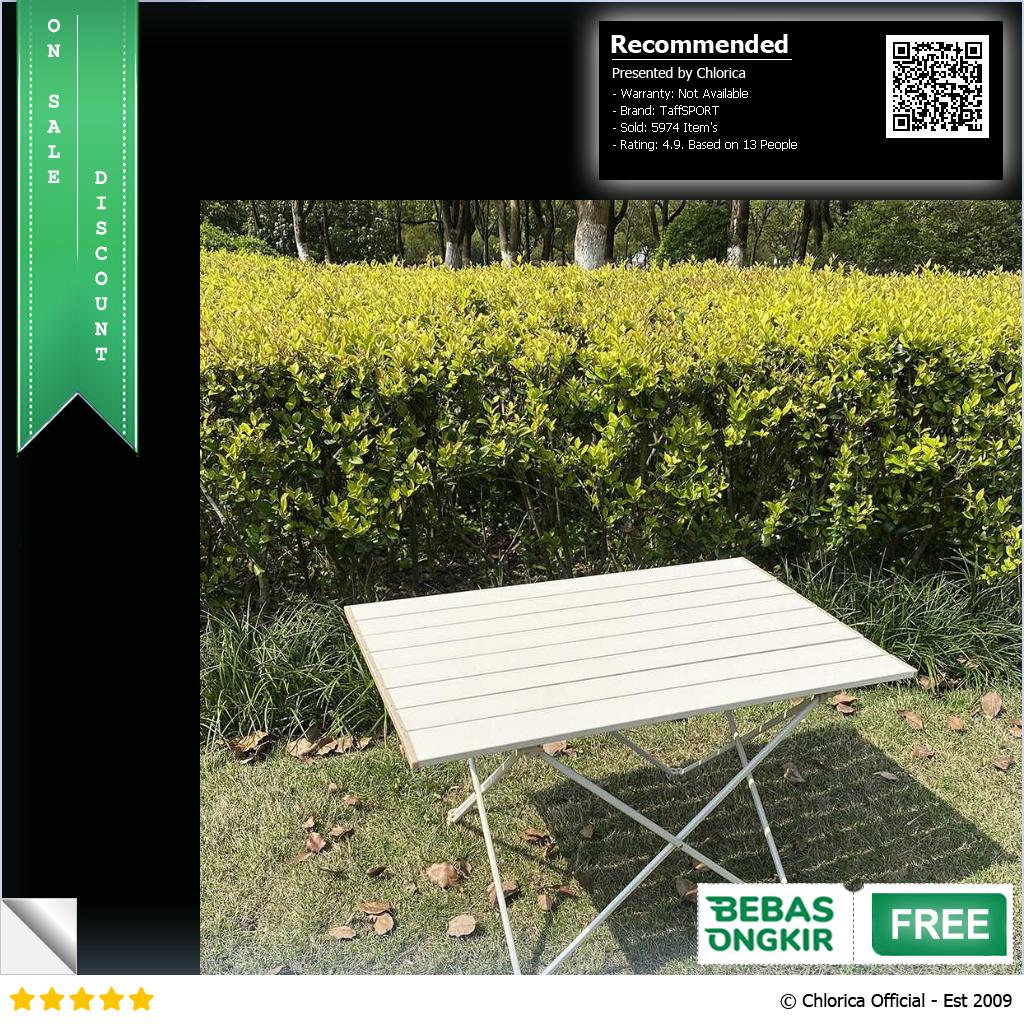 TaffSPORT Meja Lipat Piknik Foldable Portable Aluminium Table 8825