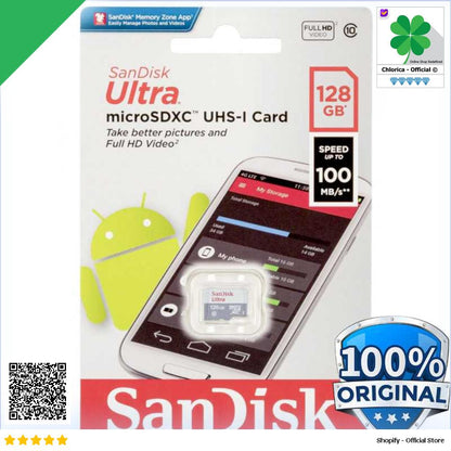 SanDisk Ultra microSDHC UHS I Class 10 100MB s SDSQUNR