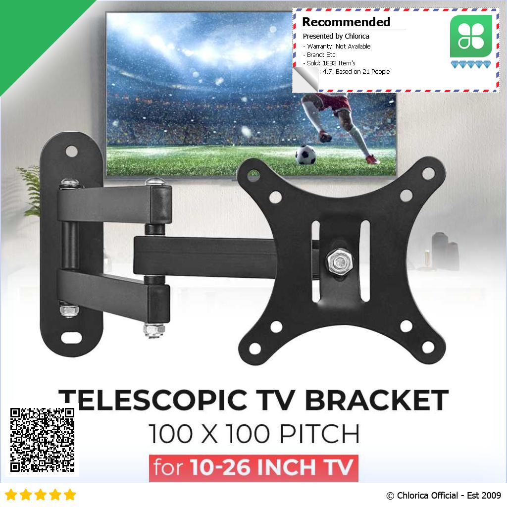 Bracket TV Telescopic VESA 100 x 100 for 10 26 Inch TV X 100