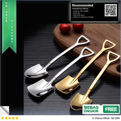 EPOCH Sendok Teh Dessert Sekop Spoon Stainless Steel 1PCS LXY550