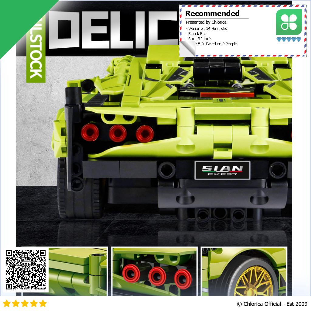 TECHNOLMODEL Mainan Mobil Lamborghini 1 14 Lego with Remote JKC7101