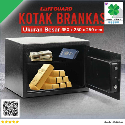 TaffGUARD Kotak Brankas Hotel Mini Password Safe Deposit Box EB20 EB25