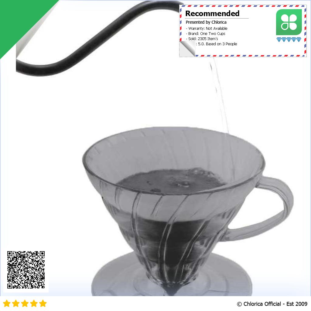 One Two Cups Filter Penyaring Kopi V60 Cone Coffee Dripper Plastik SE105