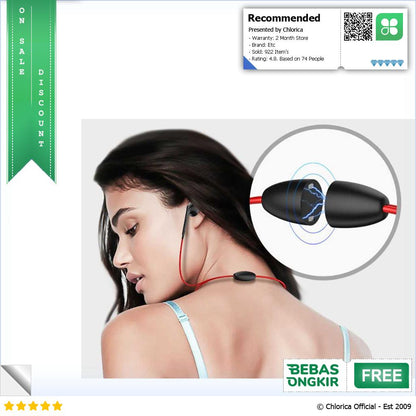 Earphone Bluetooth V5.1 EDR Sports with Magnetic Neckband BT313