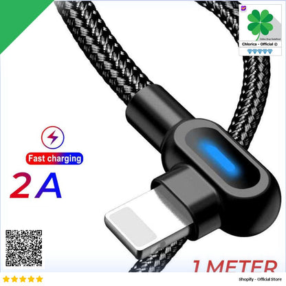 UGI Kabel Data Multifungsi Fast Charging L Shape Braided 5V 2A 1M UGI02