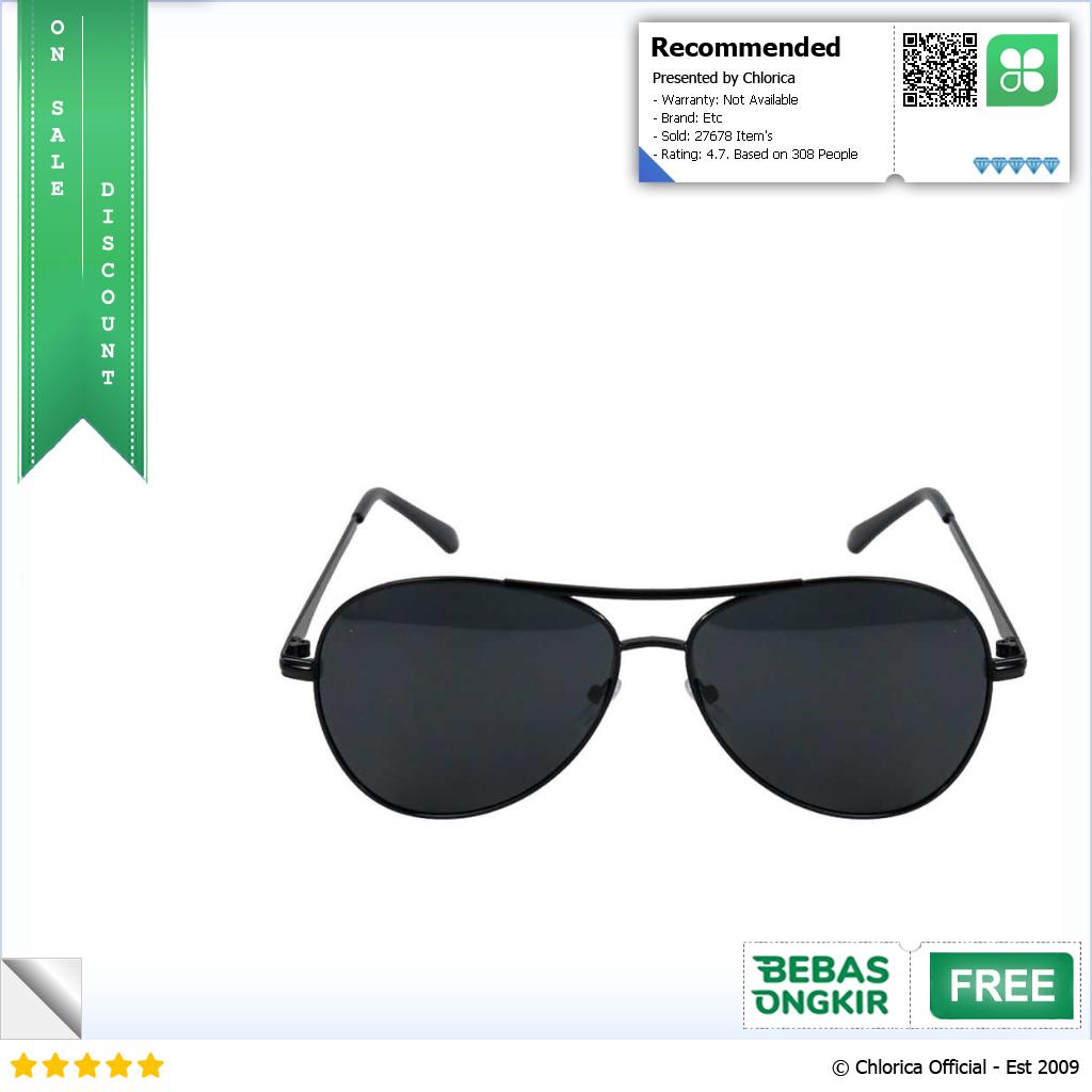 Aoron Kacamata Hitam Sunglasses Polarized Lens RB2132