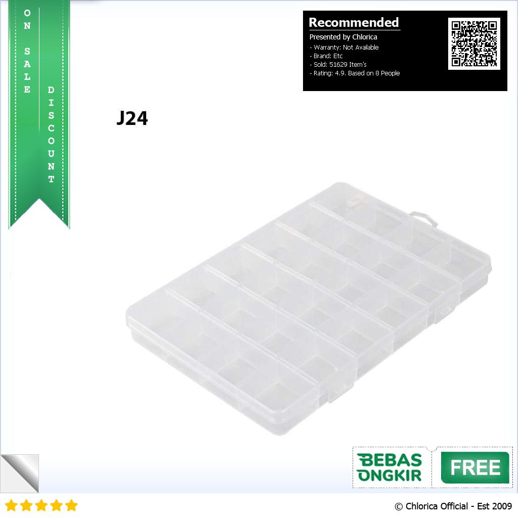 SQUARE Kotak Penyimpanan Perhiasan Grid Box Multifunction Organizer J13 J24