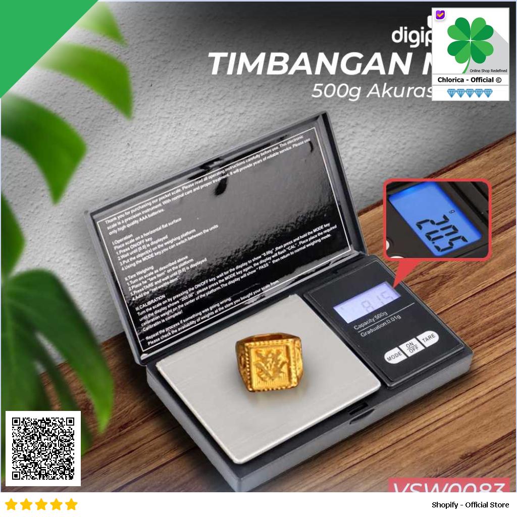 Taffware Digipounds Timbangan Mini Emas Digital Scale Akurasi 0.01g SC 13 VSW0083