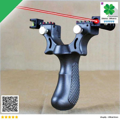 SYQT Big Power Ketapel Tactical Slingshot Laser Sight Rubber Band SSGX