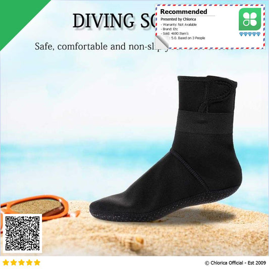 VKTECH Diving Socks Scuba Diving Kaus Kaki Menyelam Neoprene JA3012