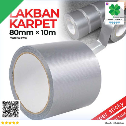 NiceLiving Lakban Karpet Super Sticky Cloth Floor Duct Tape 10M NL20