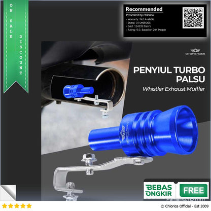 OTOHEROES Penyiul Turbo Palsu Knalpot Mobil Car Whistler 1000 2400cc TUR007