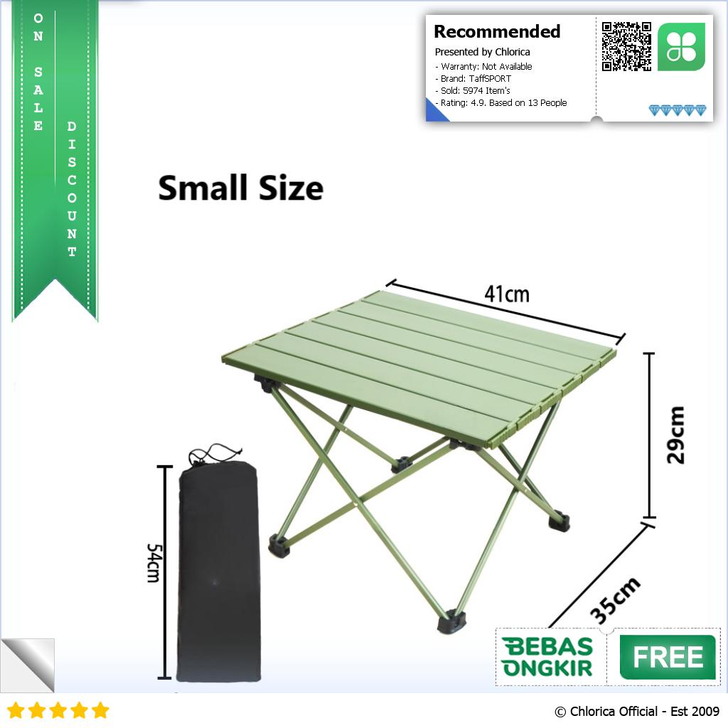 TaffSPORT Meja Lipat Piknik Foldable Portable Aluminium Table 8825