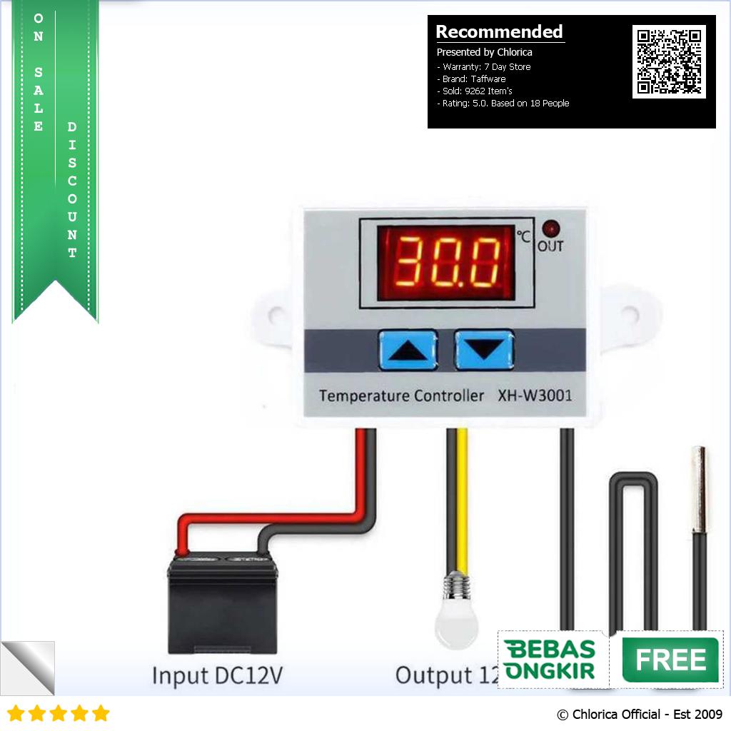 Taffware Digital Temperature Control Thermostat Microcomputer XH W3001