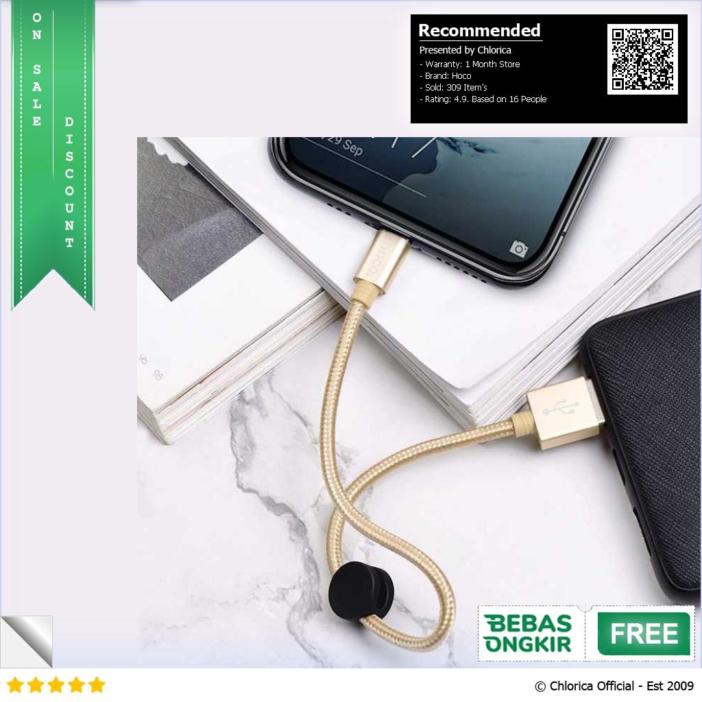 Hoco Premium Kabel Data USB Type C Multifungsi Fast Charging 3A 25cm X35