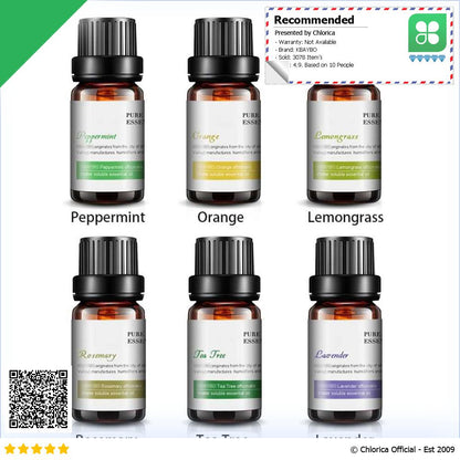 KBAYBO Pure Essential Oils Minyak Aromatherapy 10ml 6PCS K E2