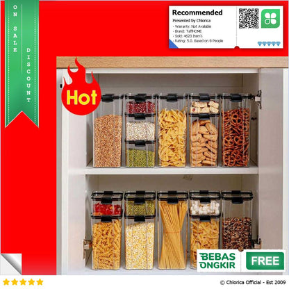 TaffHOME Toples Wadah Makanan Food Coffee Storage Container YF0086