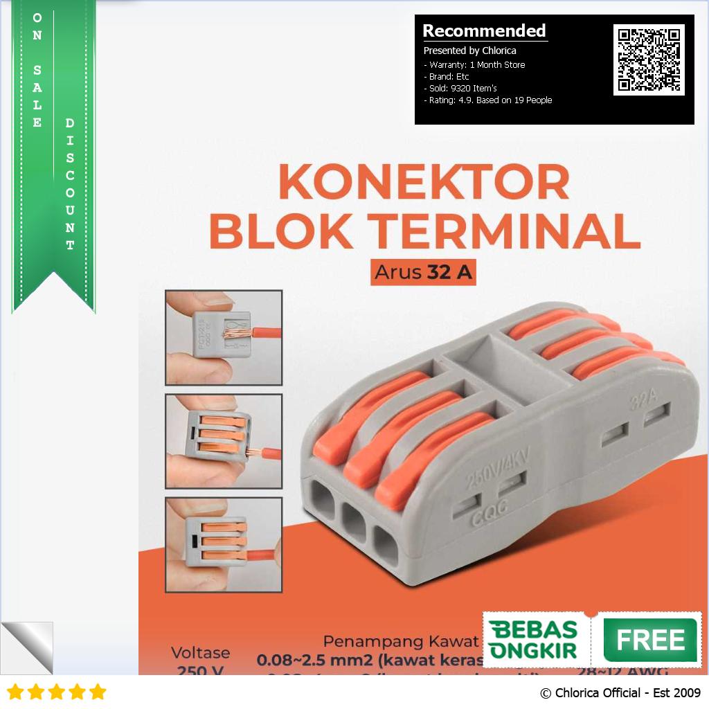 Guillermo Terminal Block Konektor Sambungan Kabel Listrik 1PCS