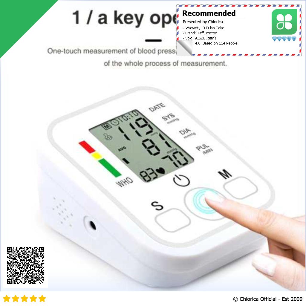 TaffOmicron Pengukur Tekanan Darah Tensimeter Digital with Voice BW 3205