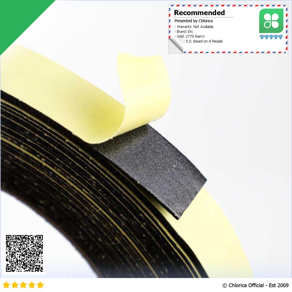 VENSTPOW Lis Strip Pintu Door Foam Sponge Rubber Seal 10M KK 062