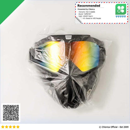 TaffSPORT BOLLFO Kacamata Goggles Mask Motor Retro Windproof MT 04