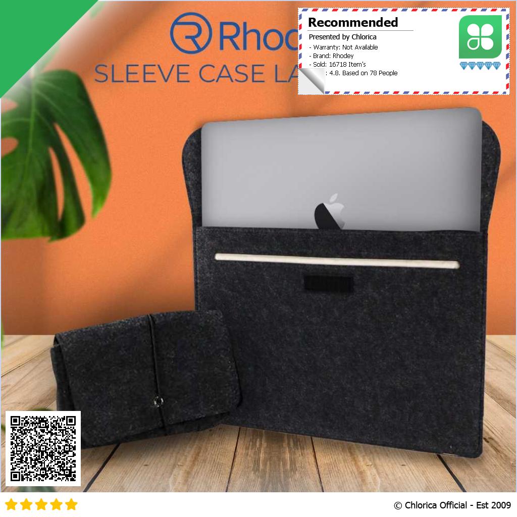 Rhodey Sleeve Case Laptop Macbook Felt with Pouch AK01