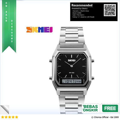 SKMEI Jam Tangan Premium Digital Analog Pria Anti Air 30M 1220